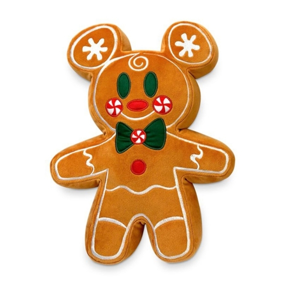 Disney | Mickey Mouse Gingerbread Plush Pillow - Picture 1 of 4
